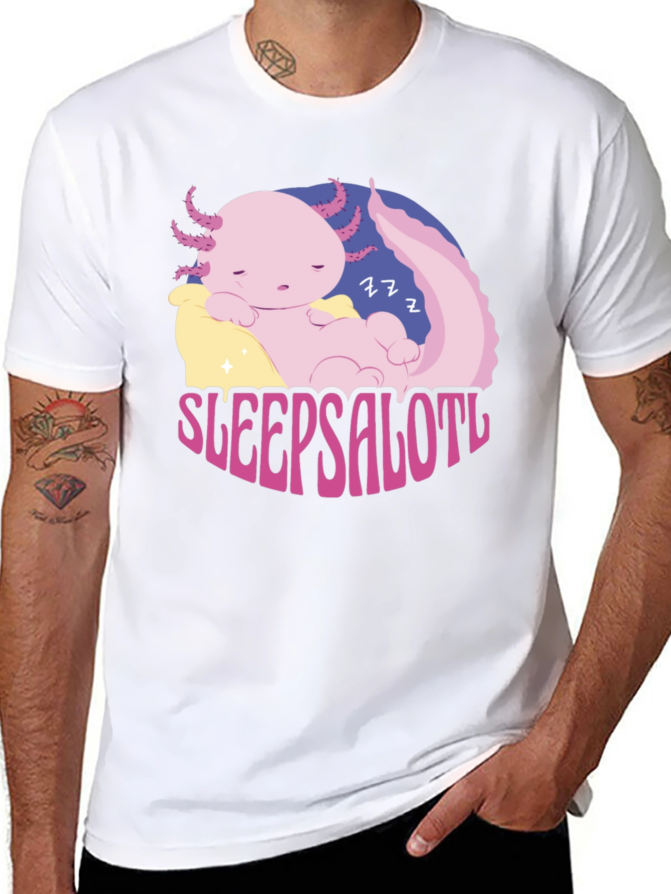 Sleepsalotl Axolotl T-Shirt - Cute & Comfy