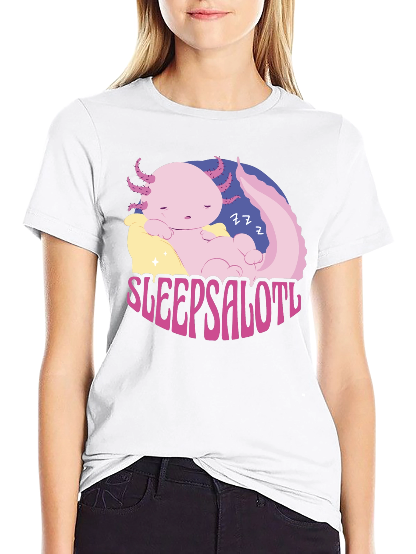 Sleepsalotl Axolotl T-Shirt - Cute & Comfy