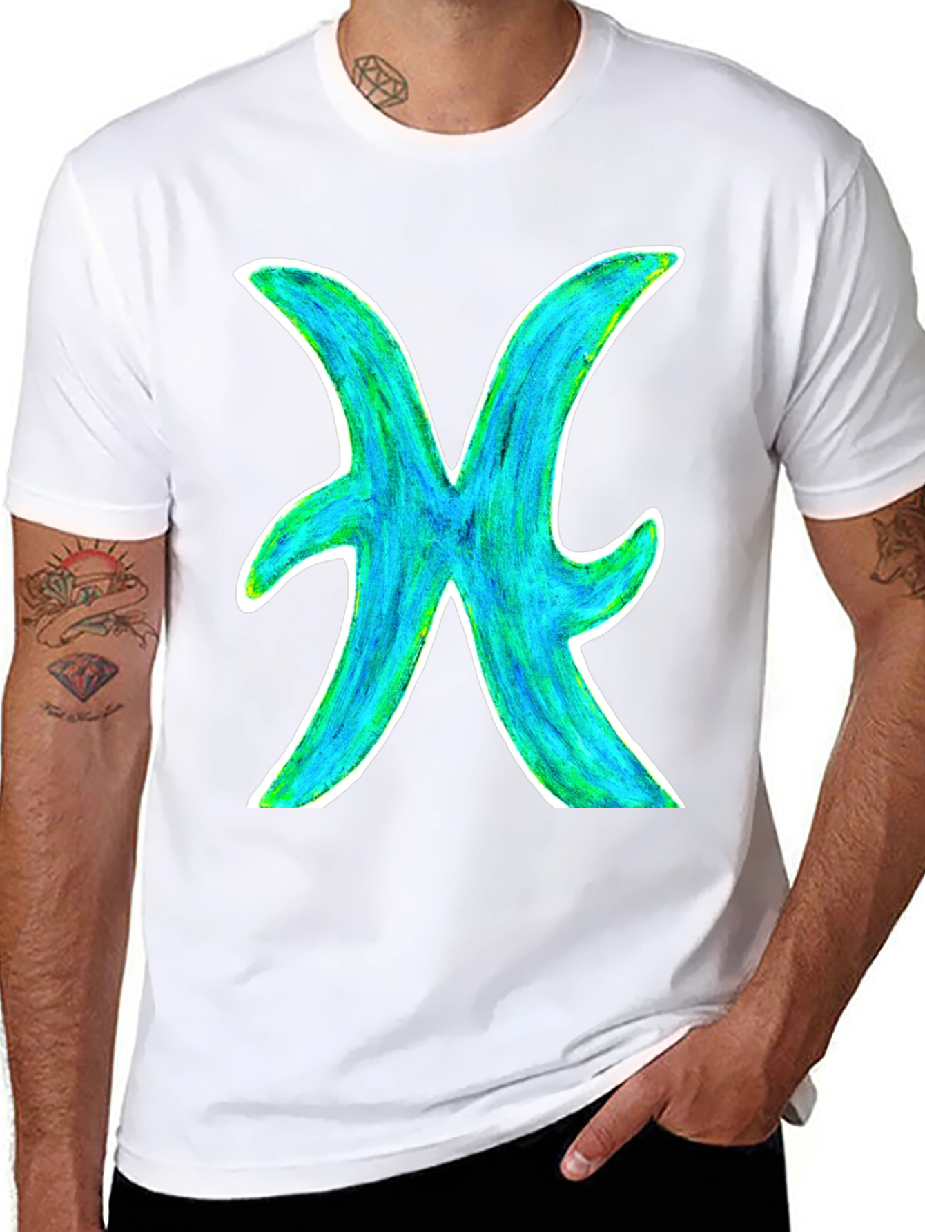 Pisces Zodiac Sign Graphic T-Shirt