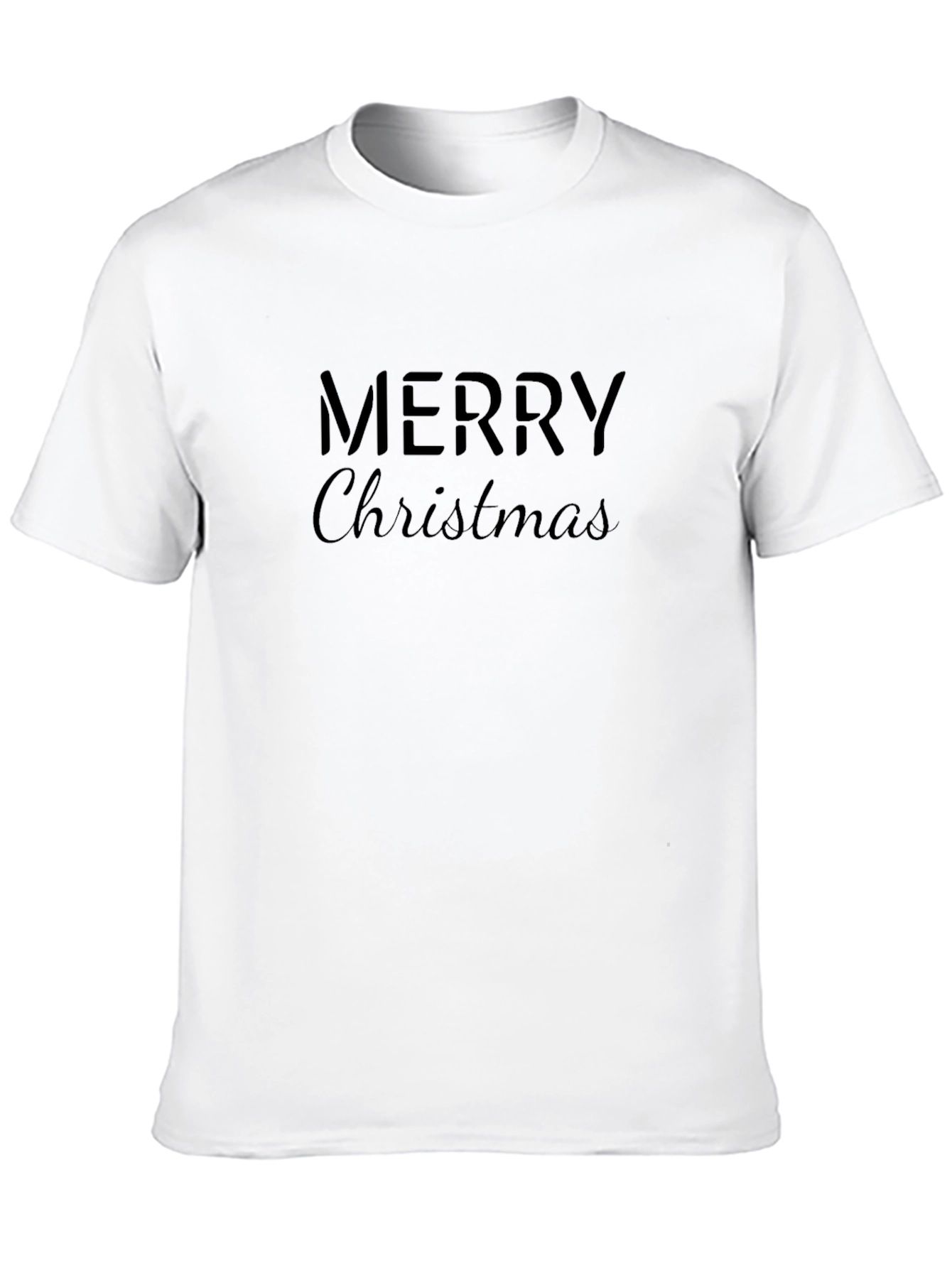 Merry Christmas Black Graphic Tee