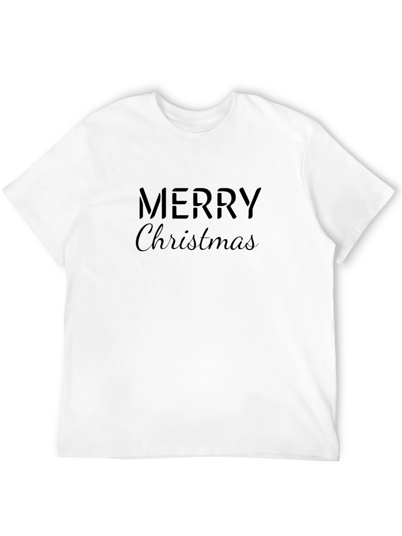 Merry Christmas Black Graphic Tee
