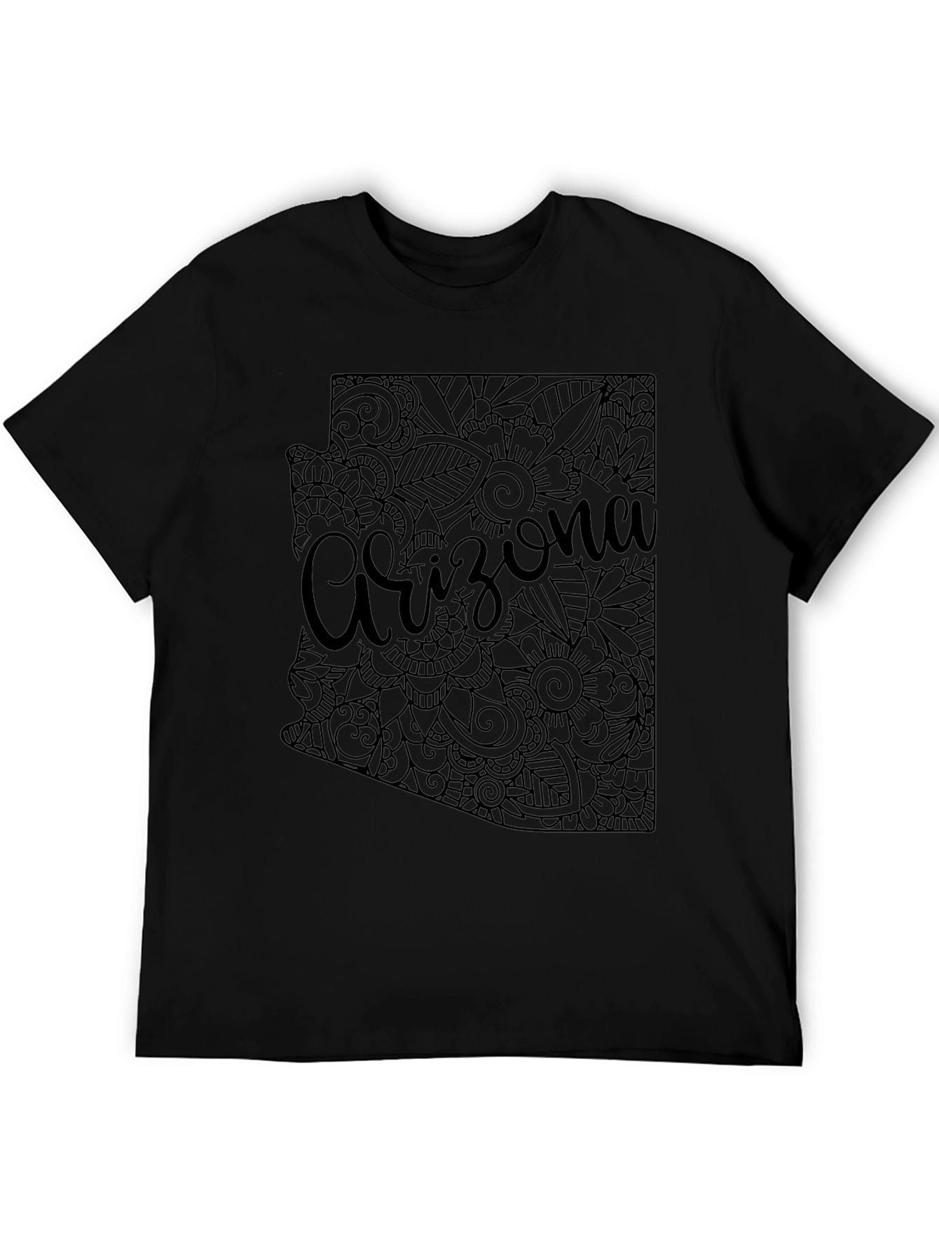 Arizona State Floral Map T-Shirt