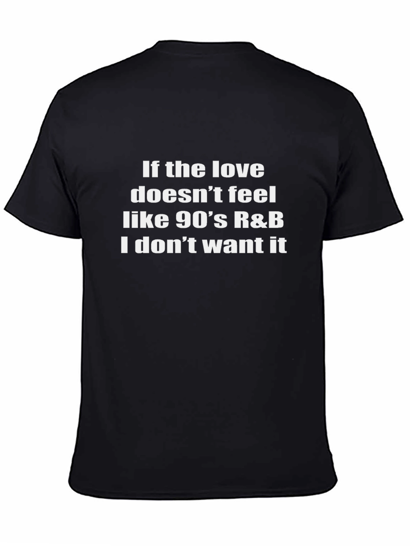 90s R&B Love Tee - Unisex Black T-Shirt