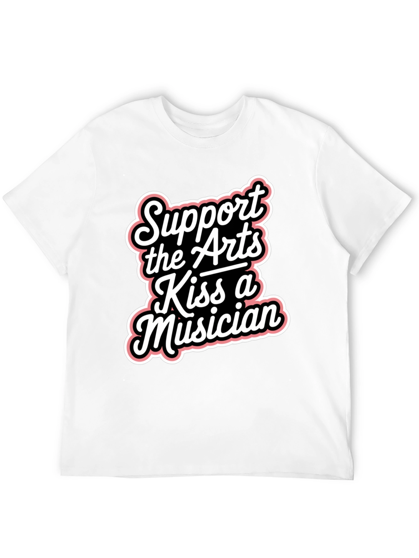 Support the Arts Kiss A Musician Graphic Tee