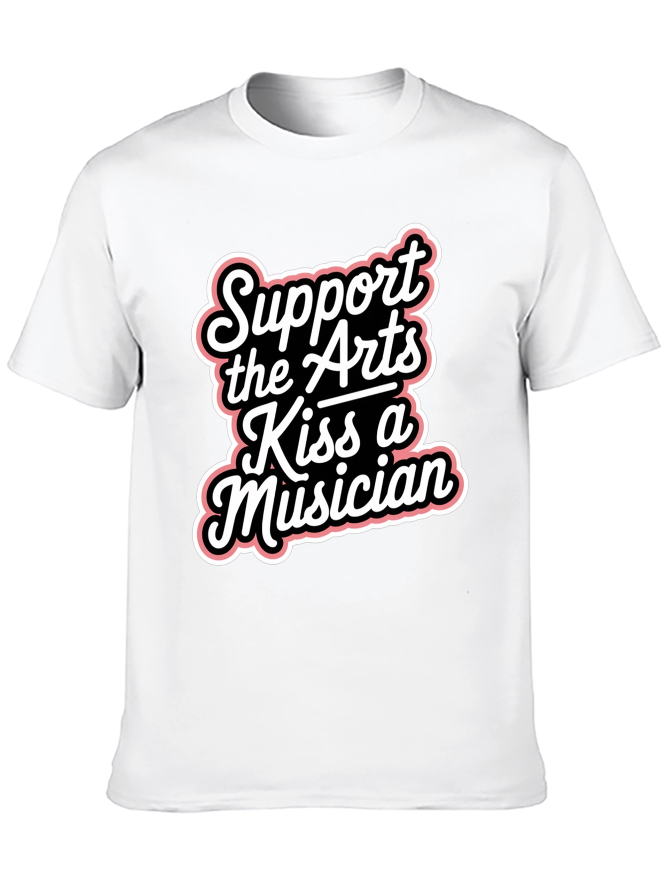 Support the Arts Kiss A Musician Graphic Tee