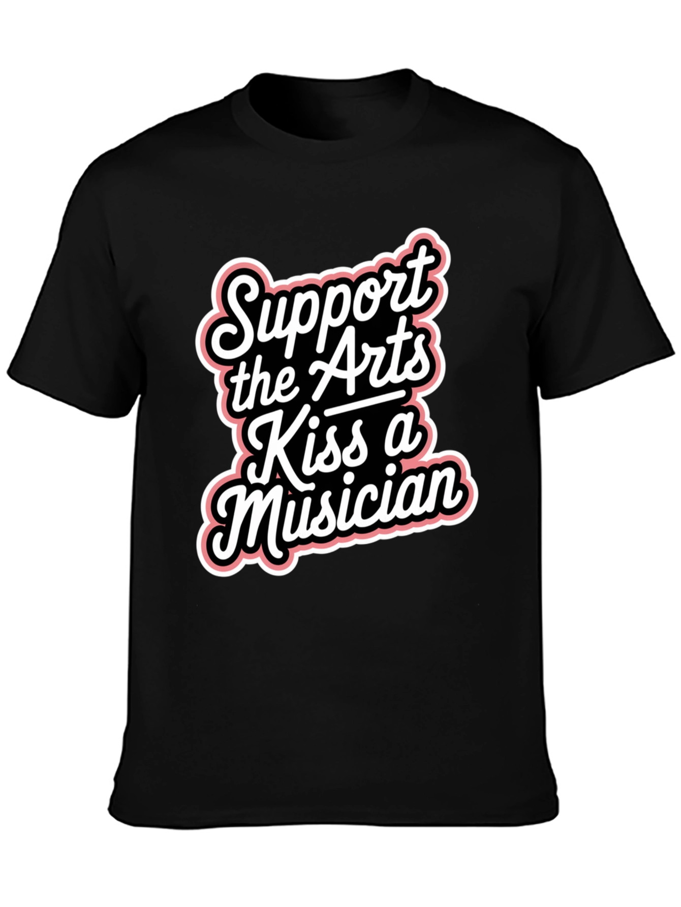 Support the Arts Kiss A Musician Graphic Tee