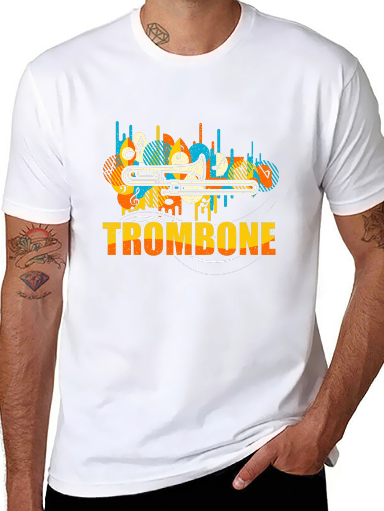 Trombone Music T-Shirt - Musicians Apparel