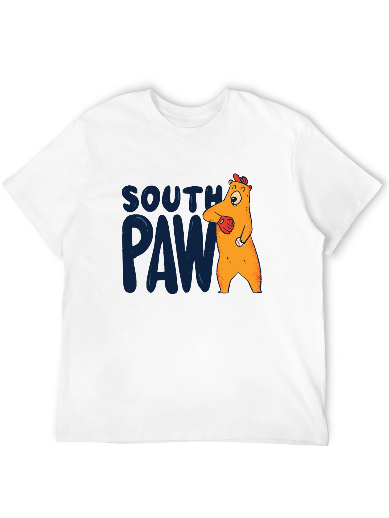 Southpaw Baseball Bear T-Shirt