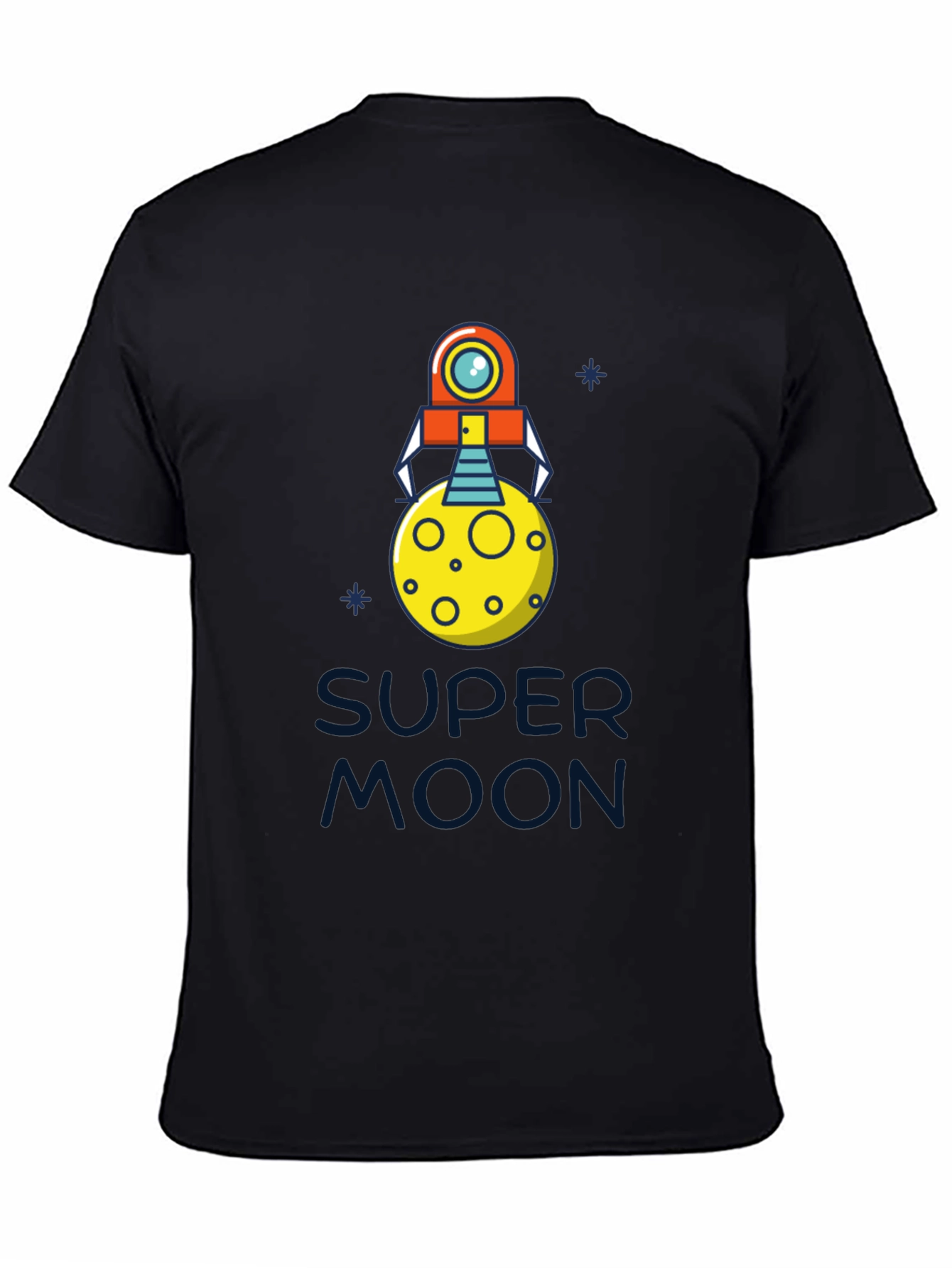 Super Moon Robot T-Shirt - Cool Graphic Tee