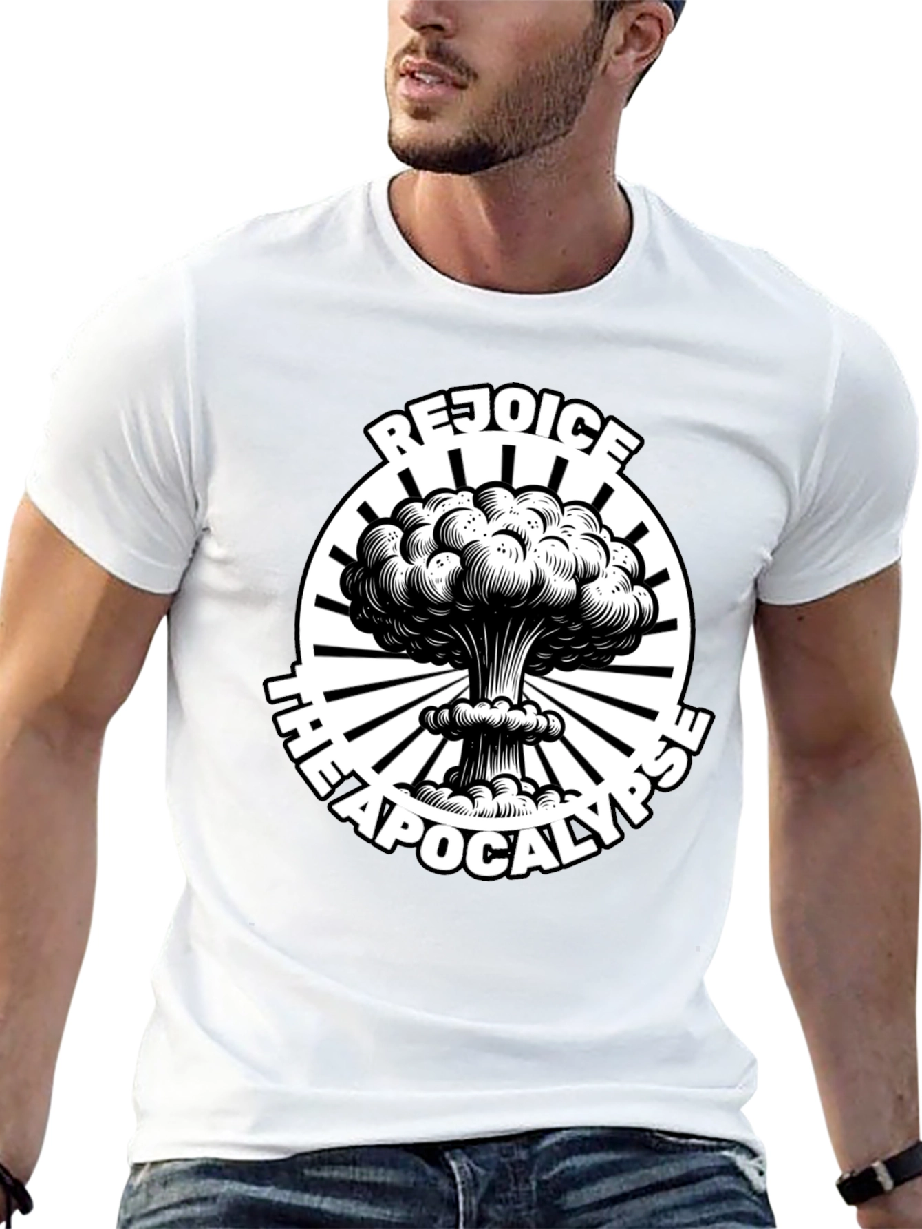 Rejoice the Apocalypse Graphic Tee - Black