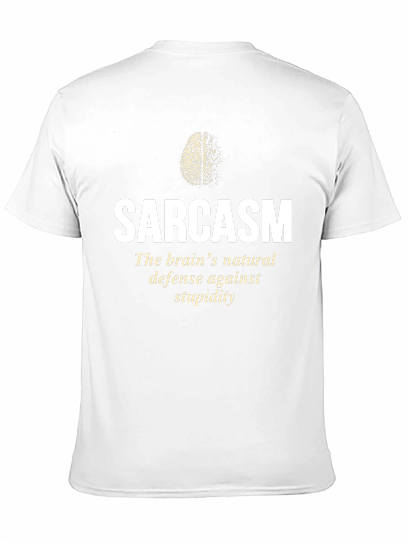 Sarcasm Brain Defense Graphic T-Shirt