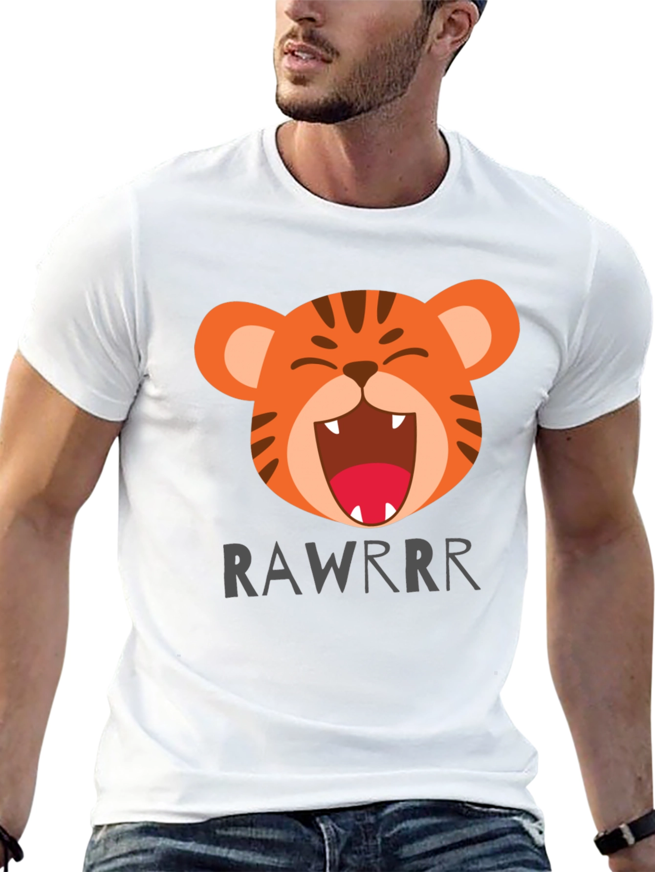 Cartoon Tiger Rawrrr T-Shirt