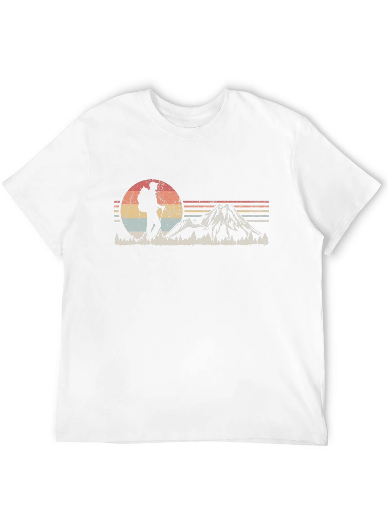 Retro Hiker T-Shirt - Mountain Adventure Tee