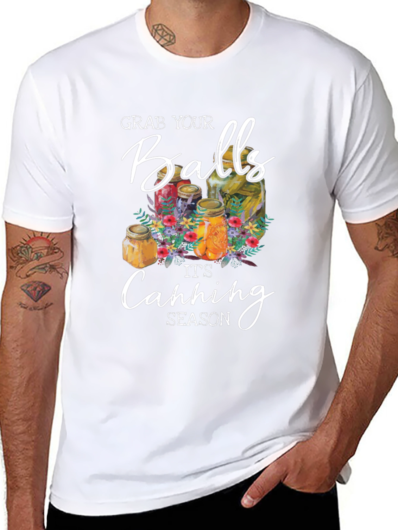 Grab Your Balls Canning Season Black T-Shirt