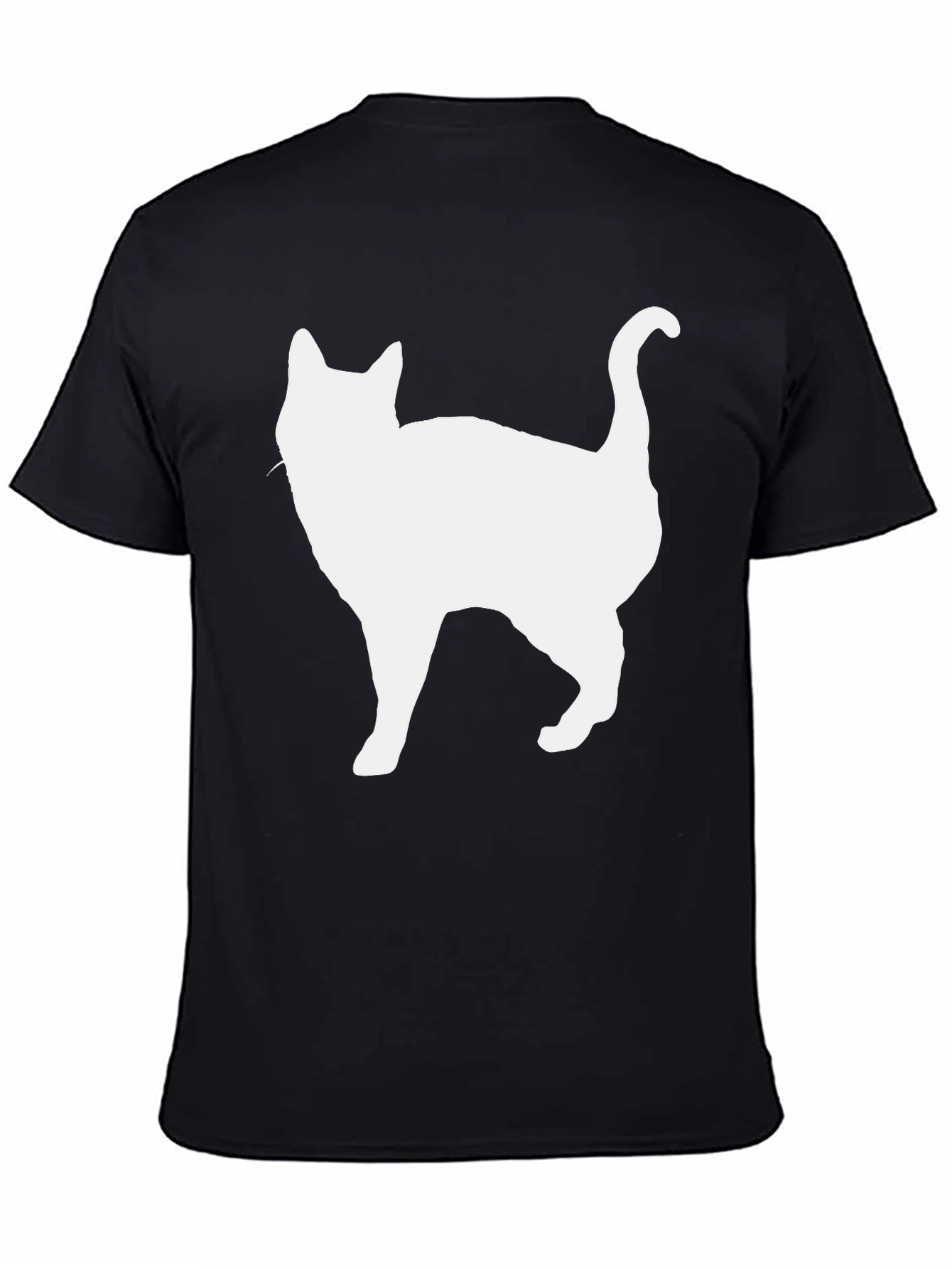 Cat Silhouette Black T-Shirt