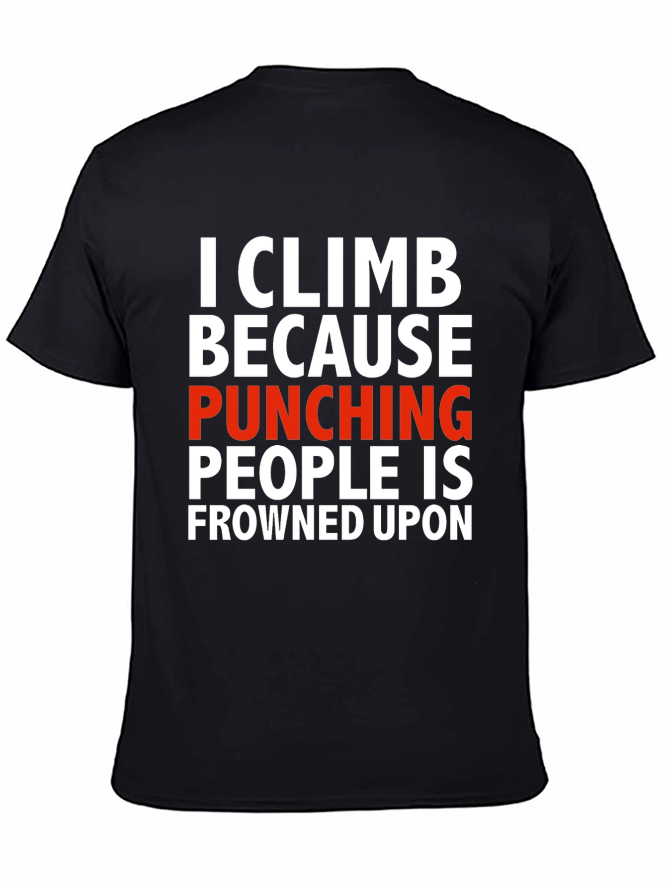 Climbing Punches T-Shirt - Novelty Graphic Tee