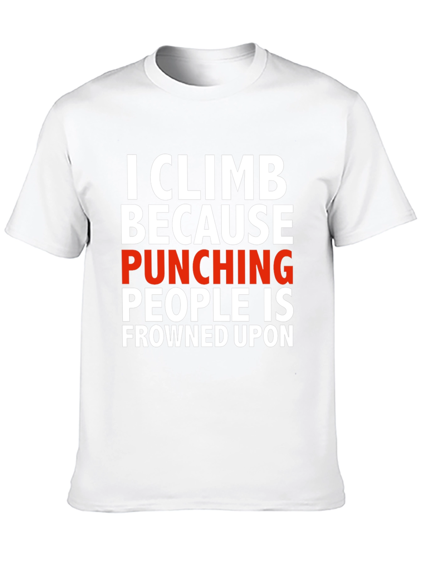 Climbing Punches T-Shirt - Novelty Graphic Tee