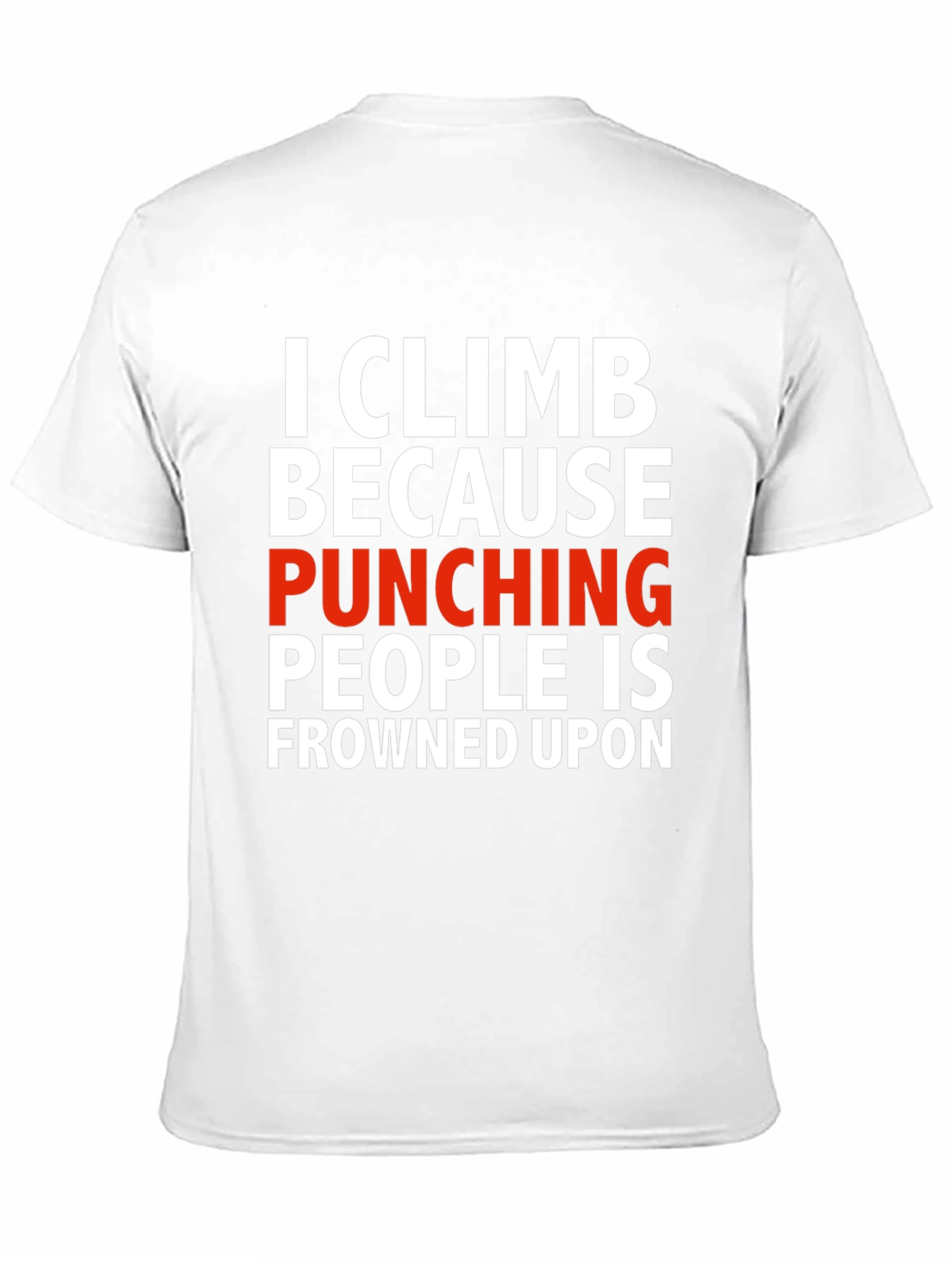 Climbing Punches T-Shirt - Novelty Graphic Tee
