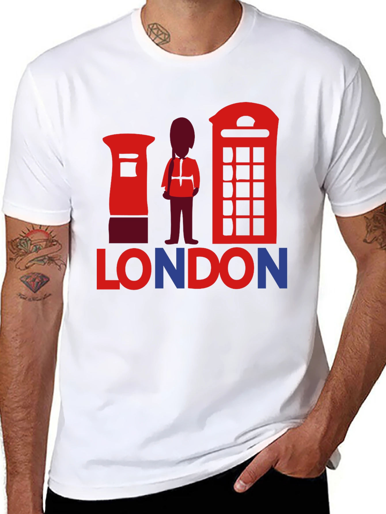 London Graphic T-Shirt | Black Tee