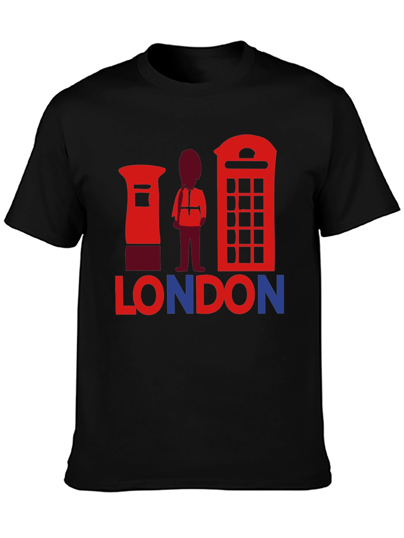 London Graphic T-Shirt | Black Tee