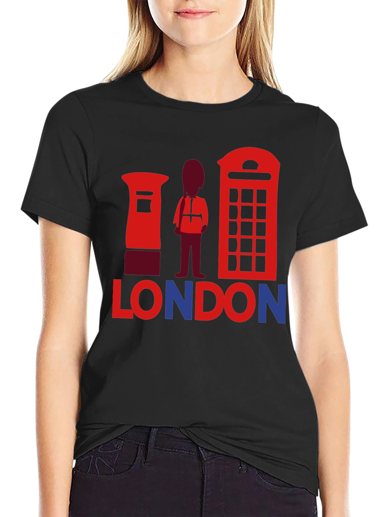 London Graphic T-Shirt | Black Tee