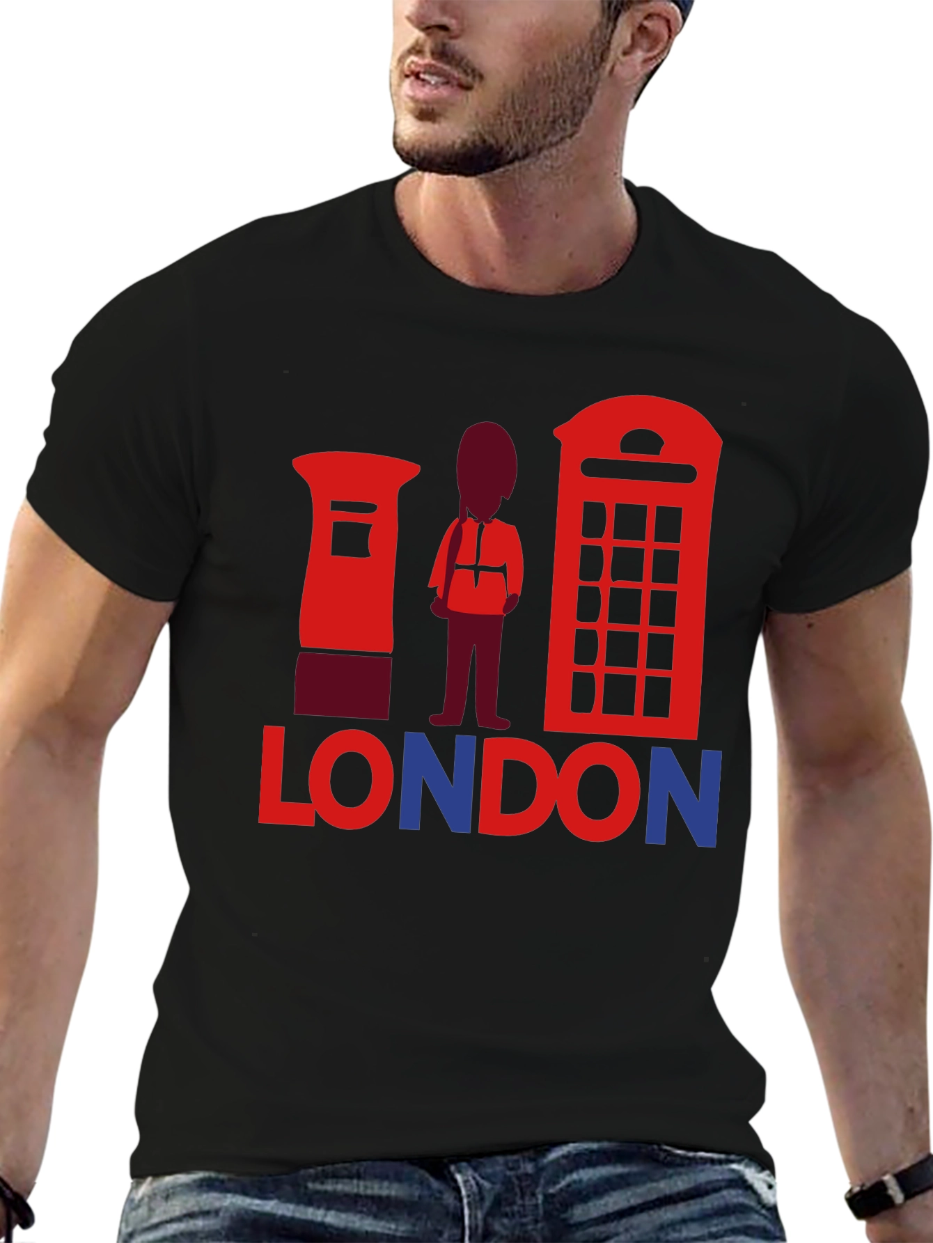 London Graphic T-Shirt | Black Tee