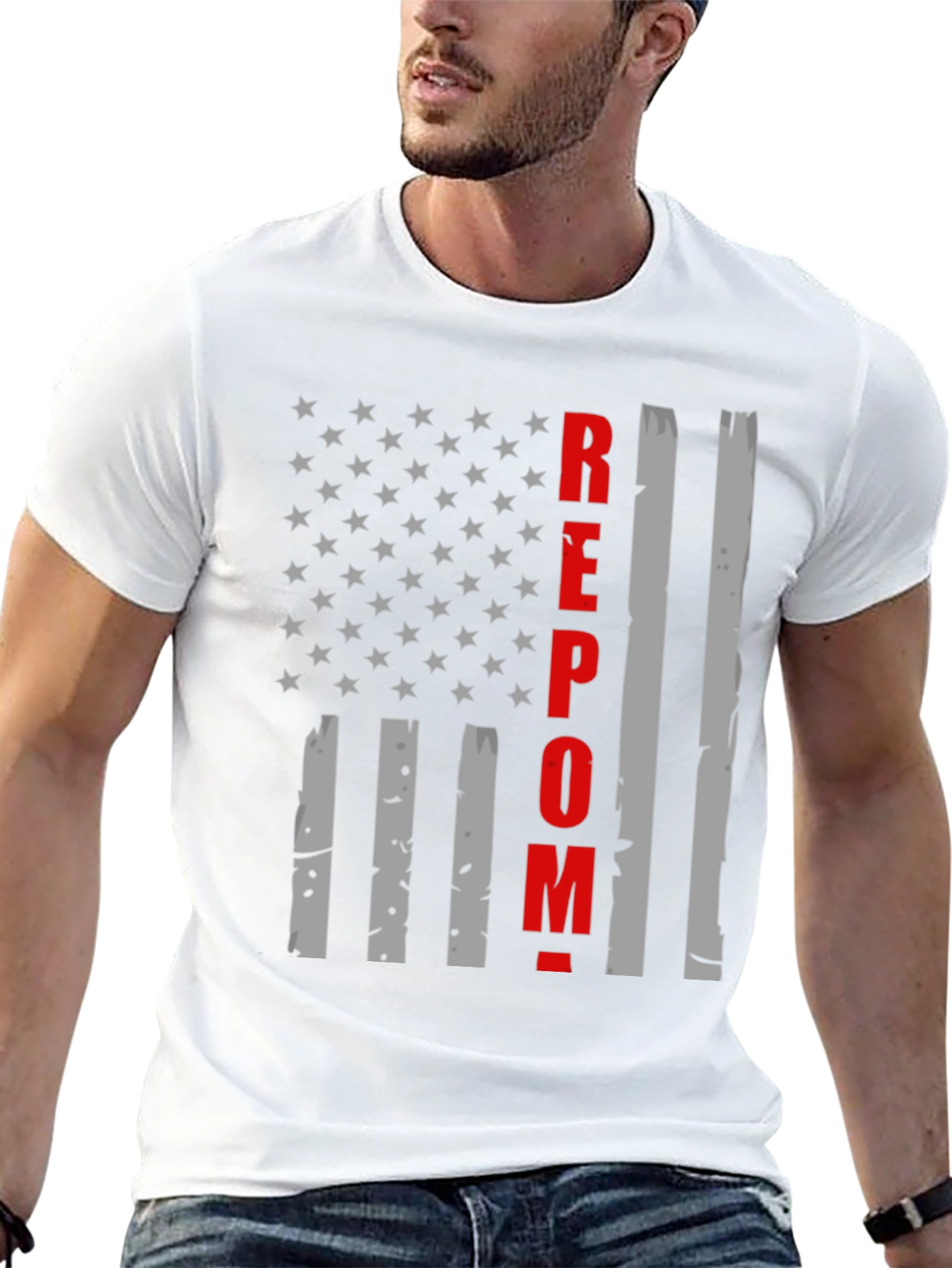 REPO T-Shirt - American Flag Design