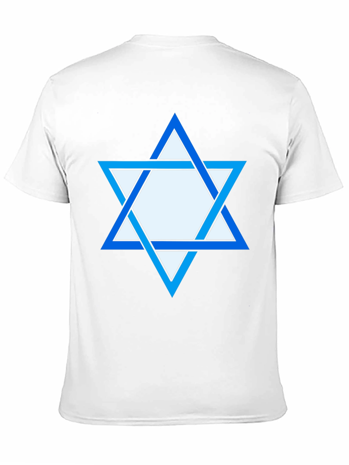 Star of David Graphic Print Tee - Black