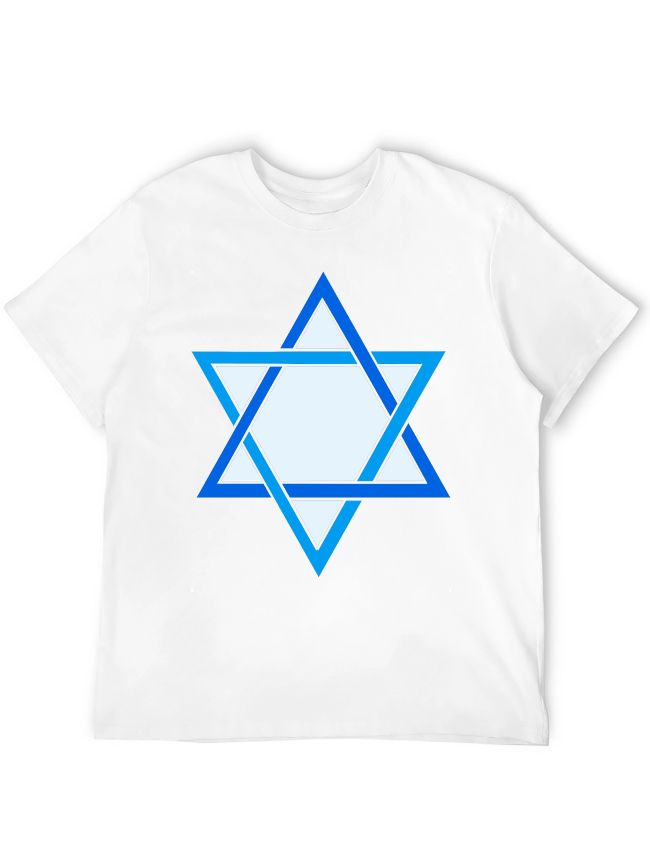 Star of David Graphic Print Tee - Black