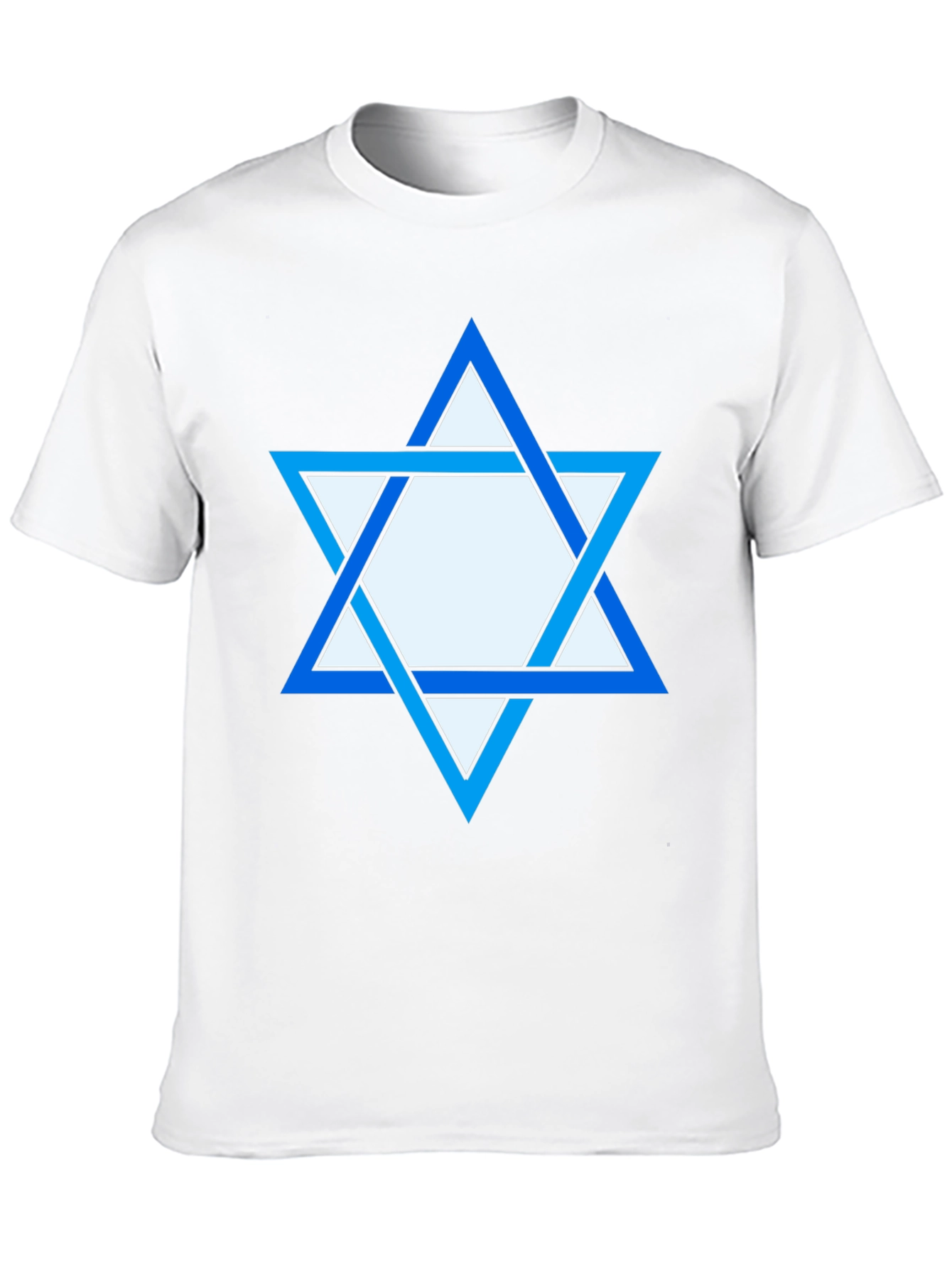 Star of David Graphic Print Tee - Black