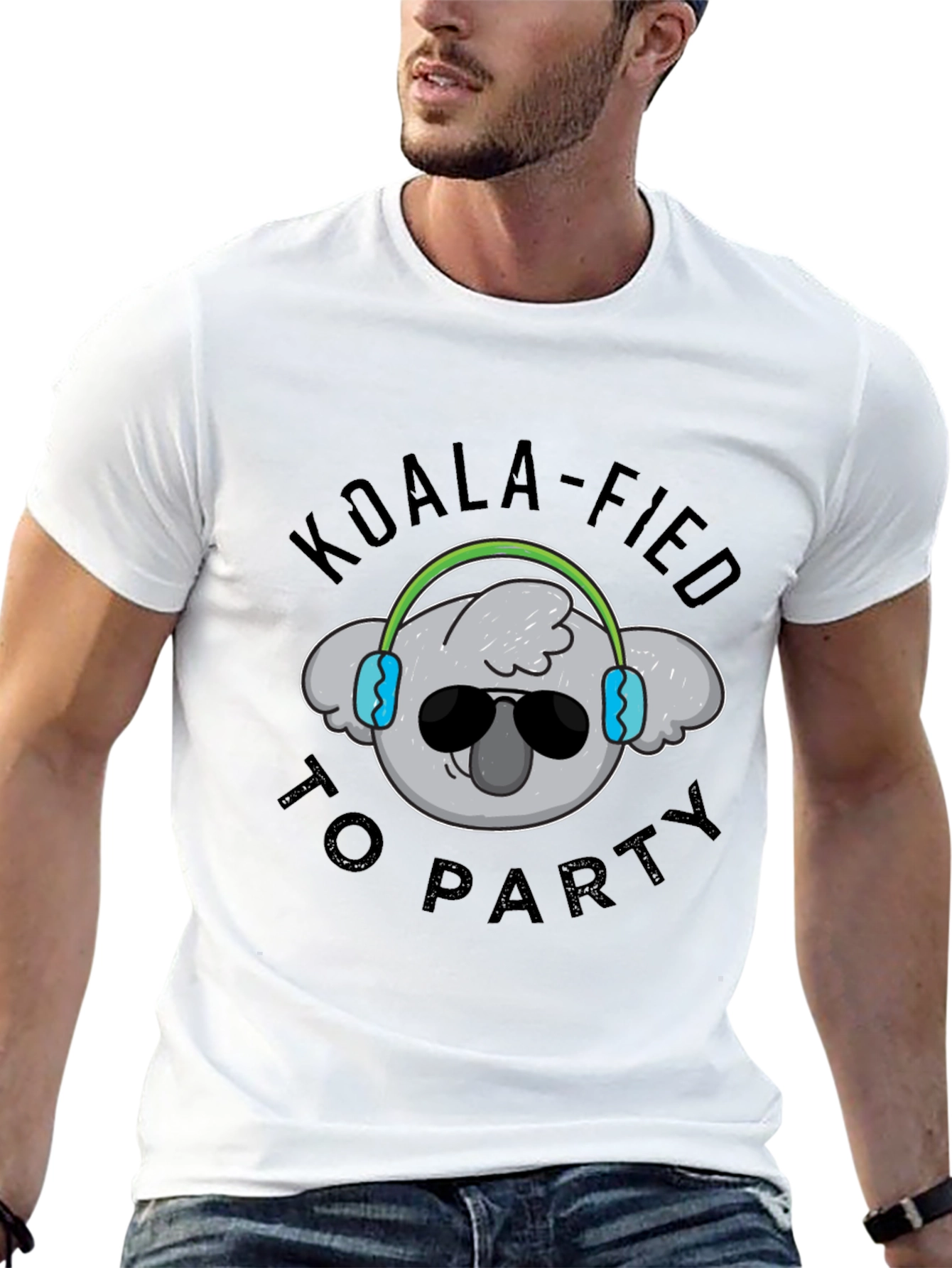 Koala-fied to Party Black T-Shirt