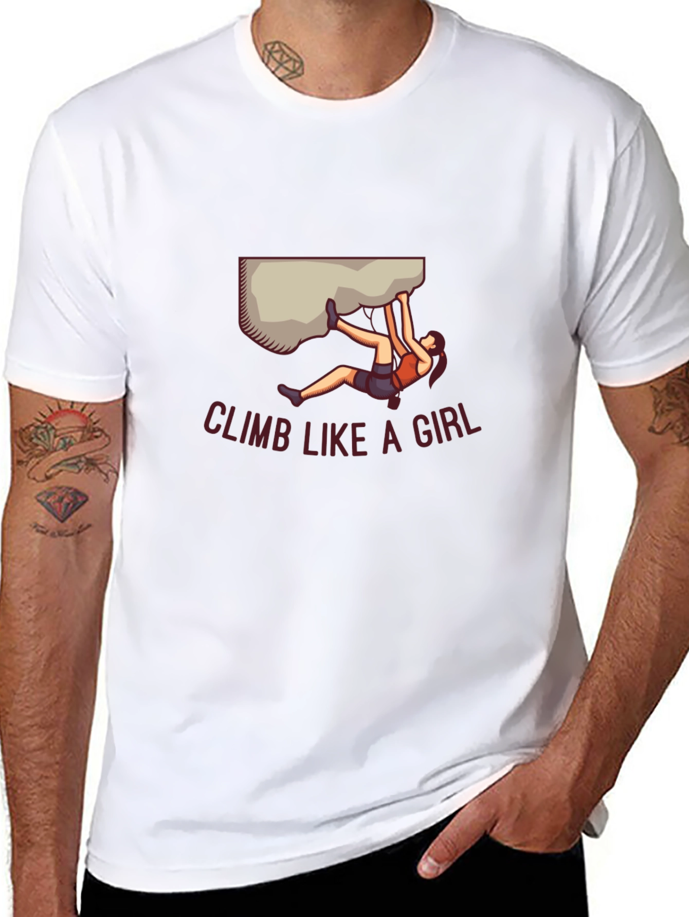 Climb Like A Girl Graphic Tee