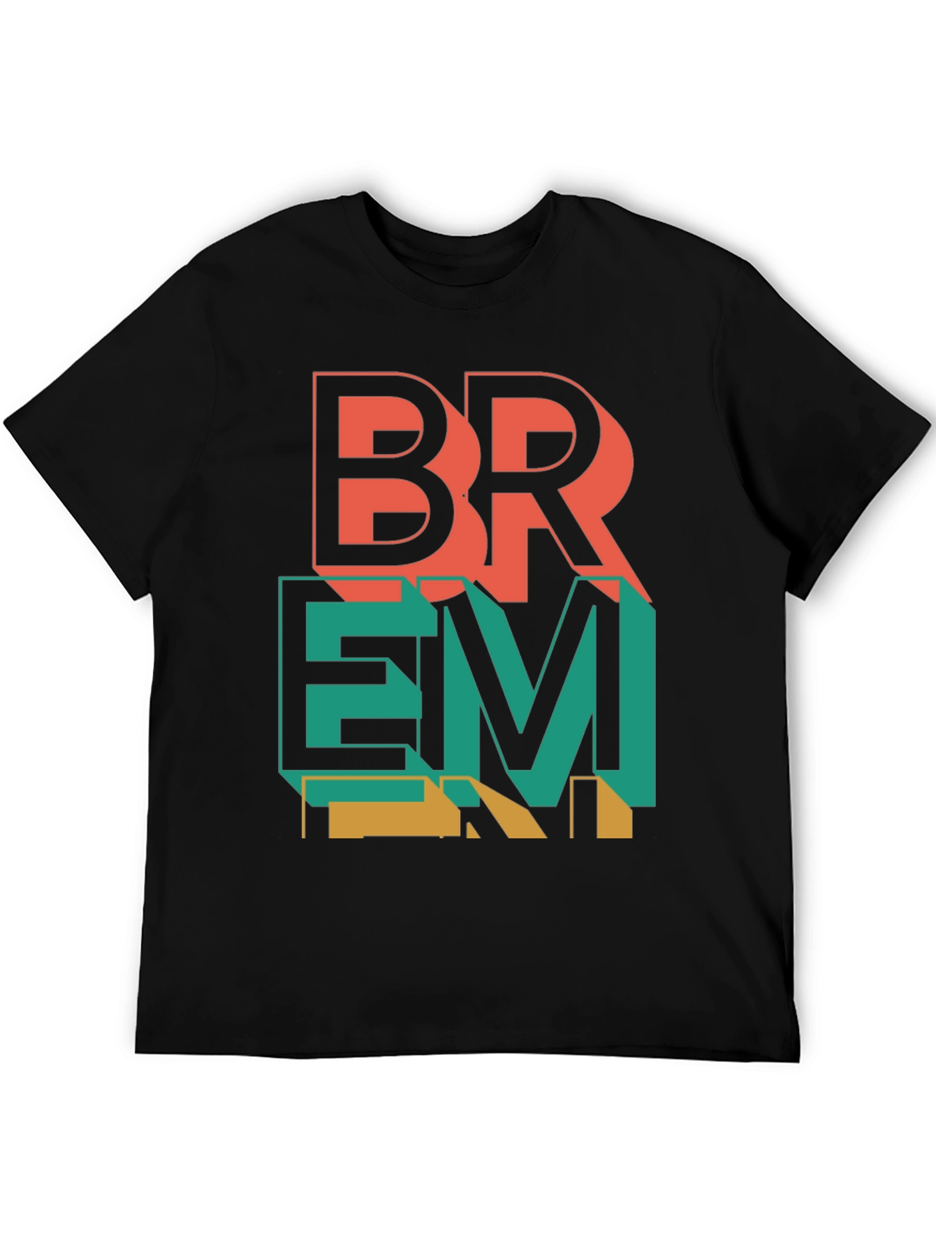 BREM Graphic Tee - Modern Geometric Design