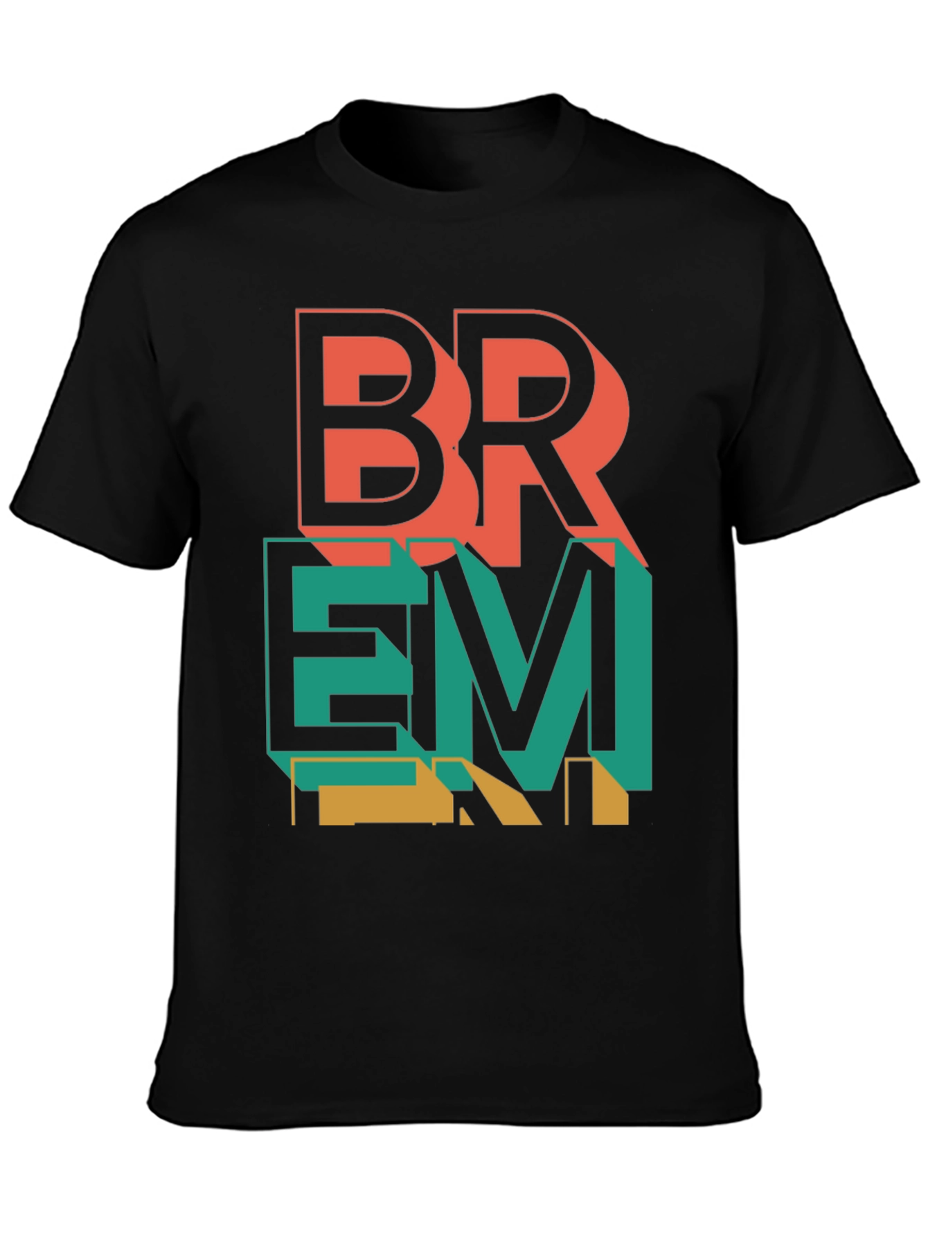 BREM Graphic Tee - Modern Geometric Design