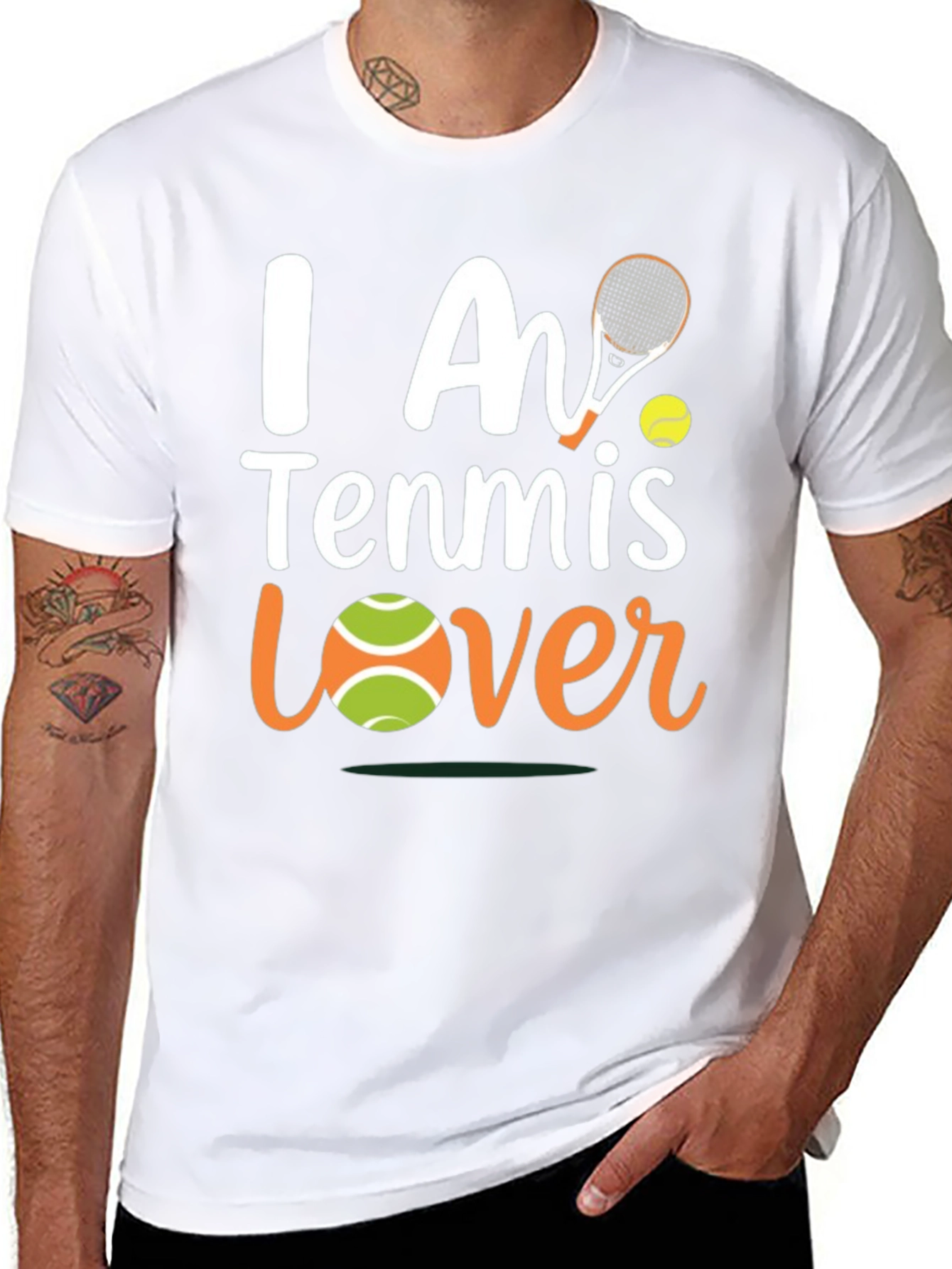I Am Tennis Lover T-Shirt - Black