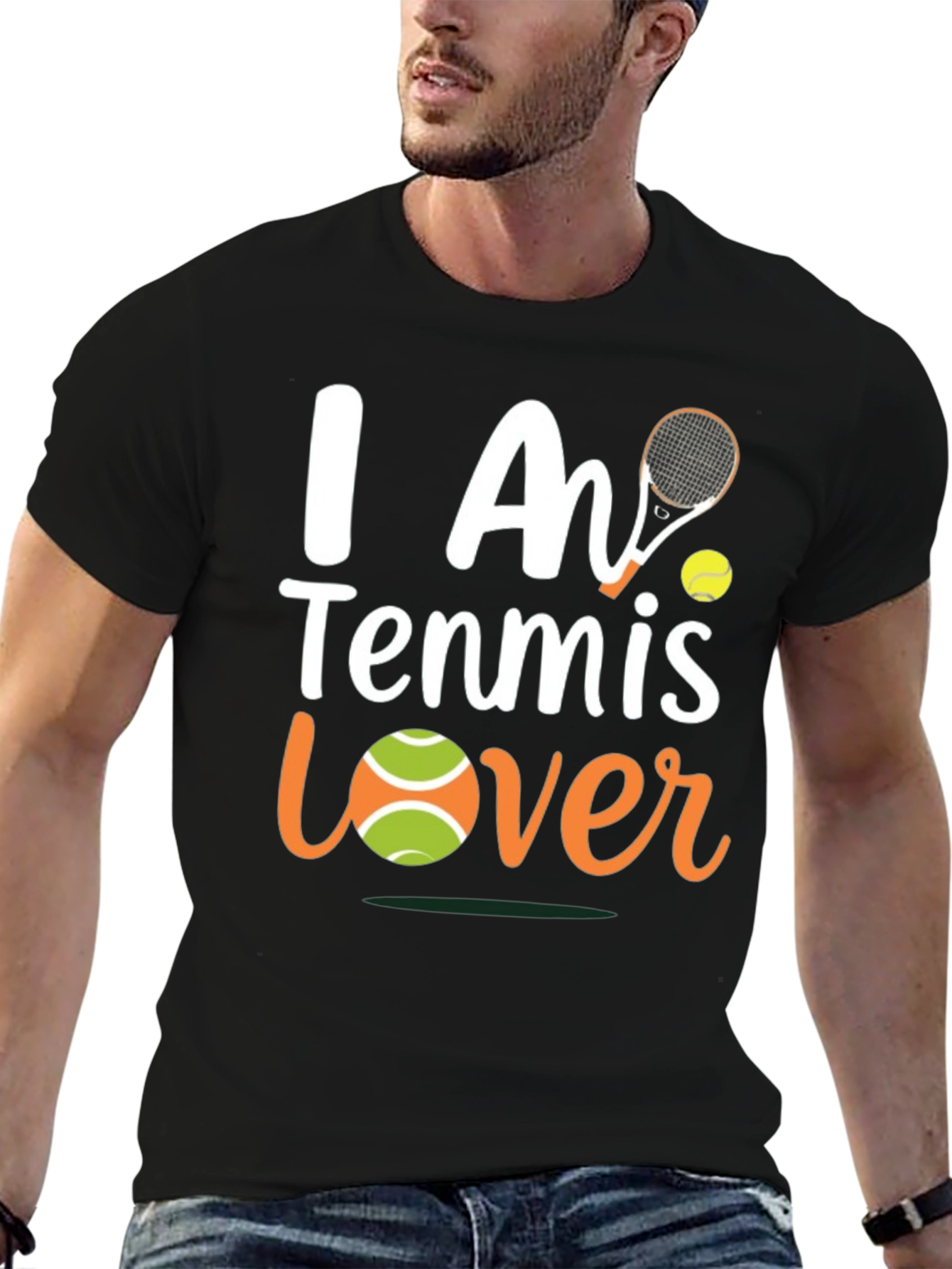 I Am Tennis Lover T-Shirt - Black