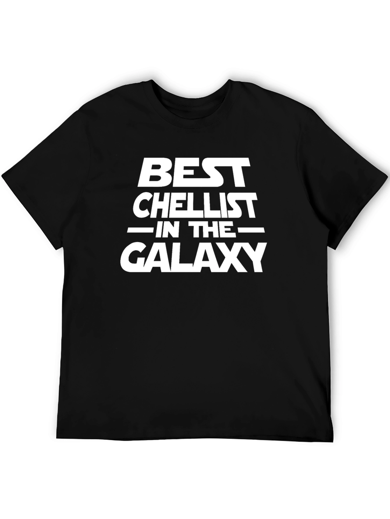 Best Cellist in the Galaxy Black T-Shirt