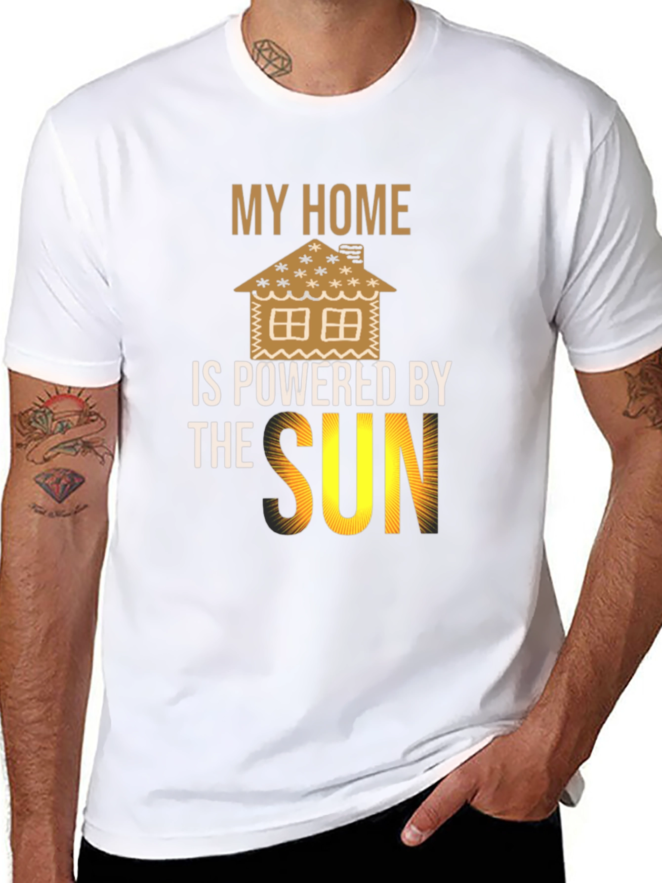 Eco-Friendly My Home is Powered by the Sun T-Shirt
