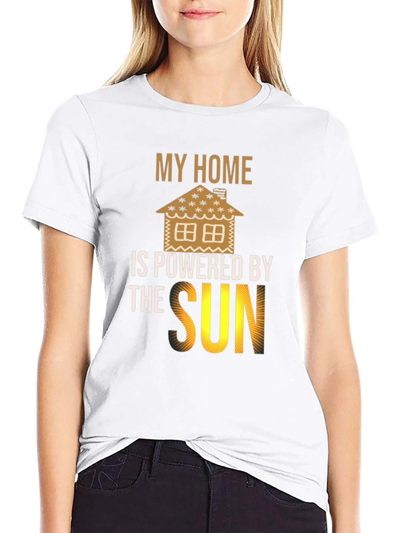 Eco-Friendly My Home is Powered by the Sun T-Shirt