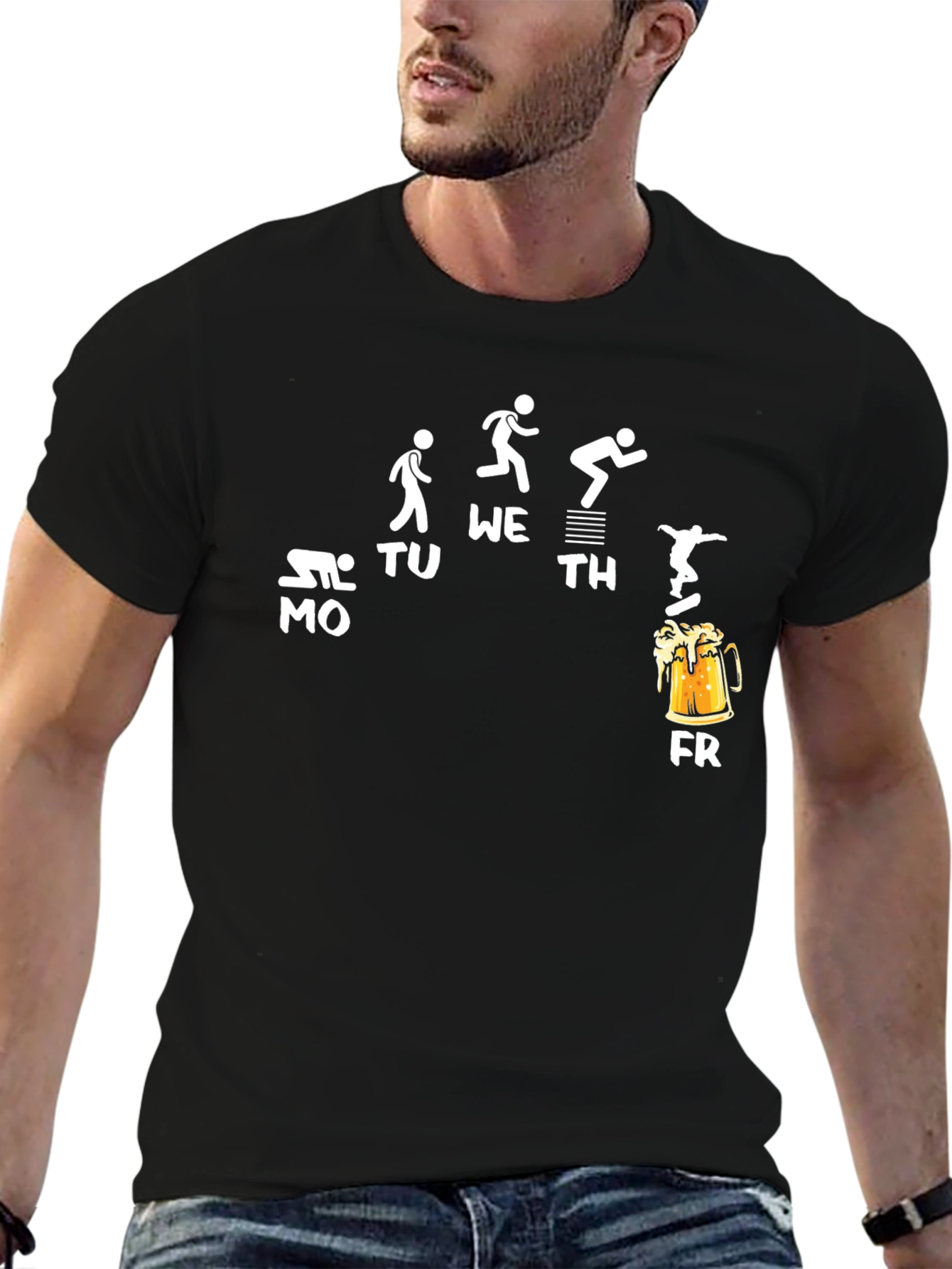 Funny Weekday Beer Lover T-Shirt