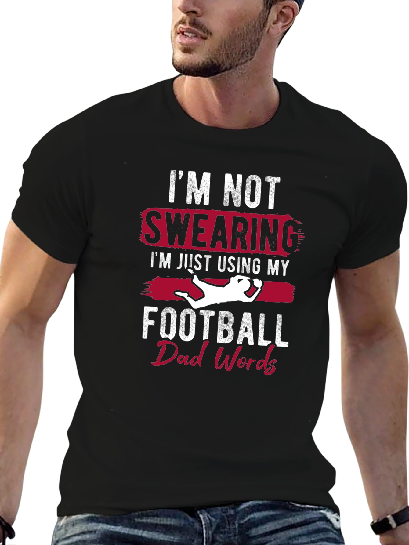 Football Dad Words Graphic Tee