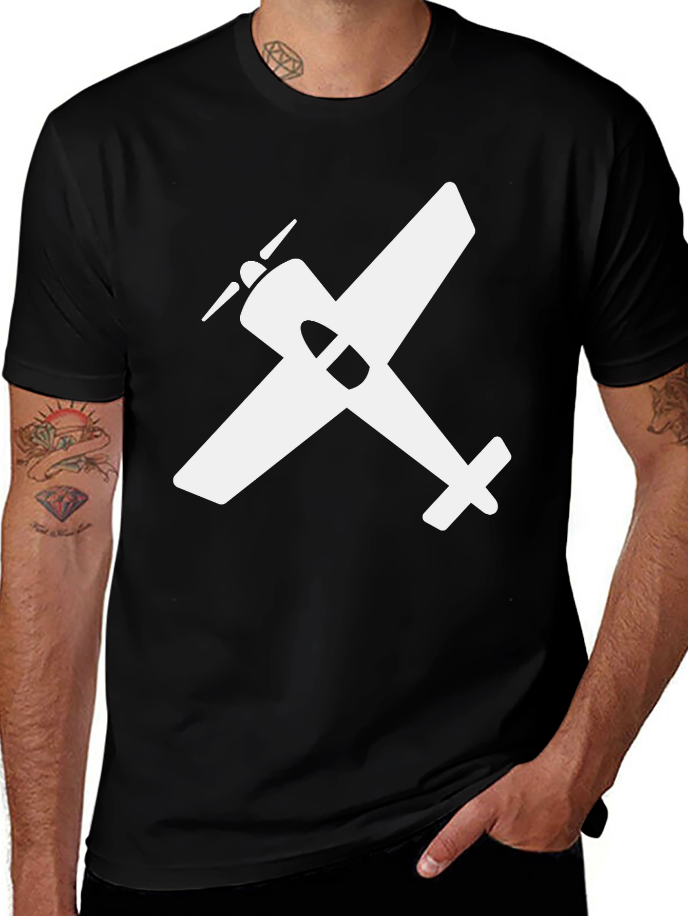 Airplane Graphic Tee - Classic Aviation Shirt