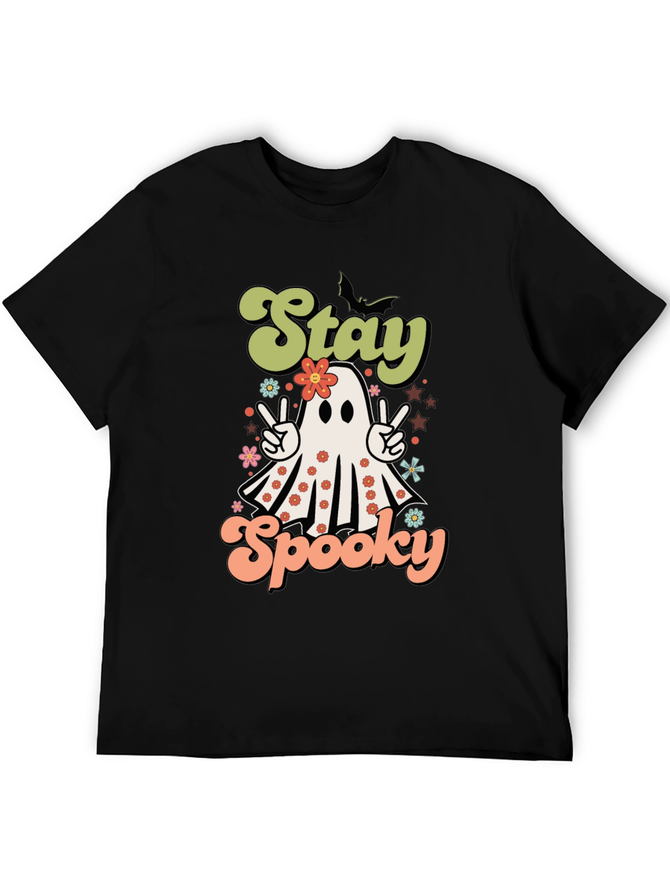Stay Spooky Halloween T-Shirt Ghost Design