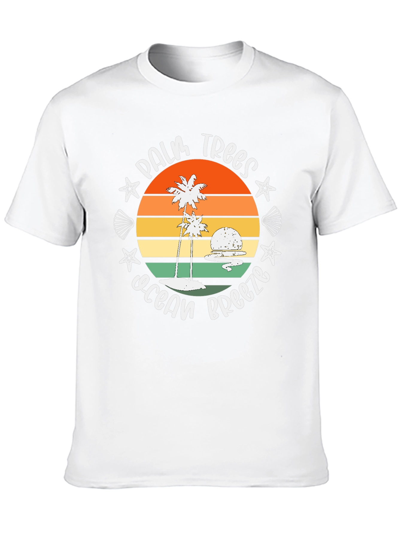 Palm Trees Ocean Breeze Graphic Tee