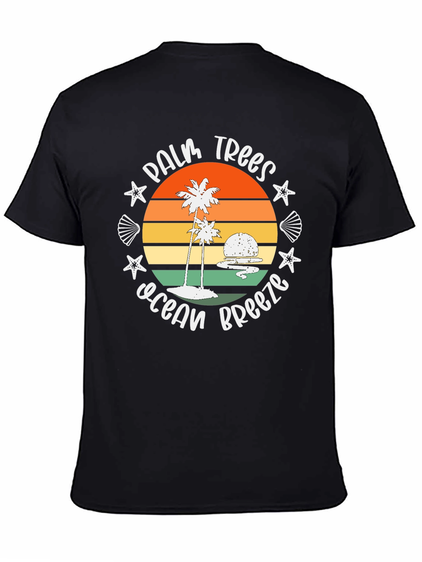 Palm Trees Ocean Breeze Graphic Tee