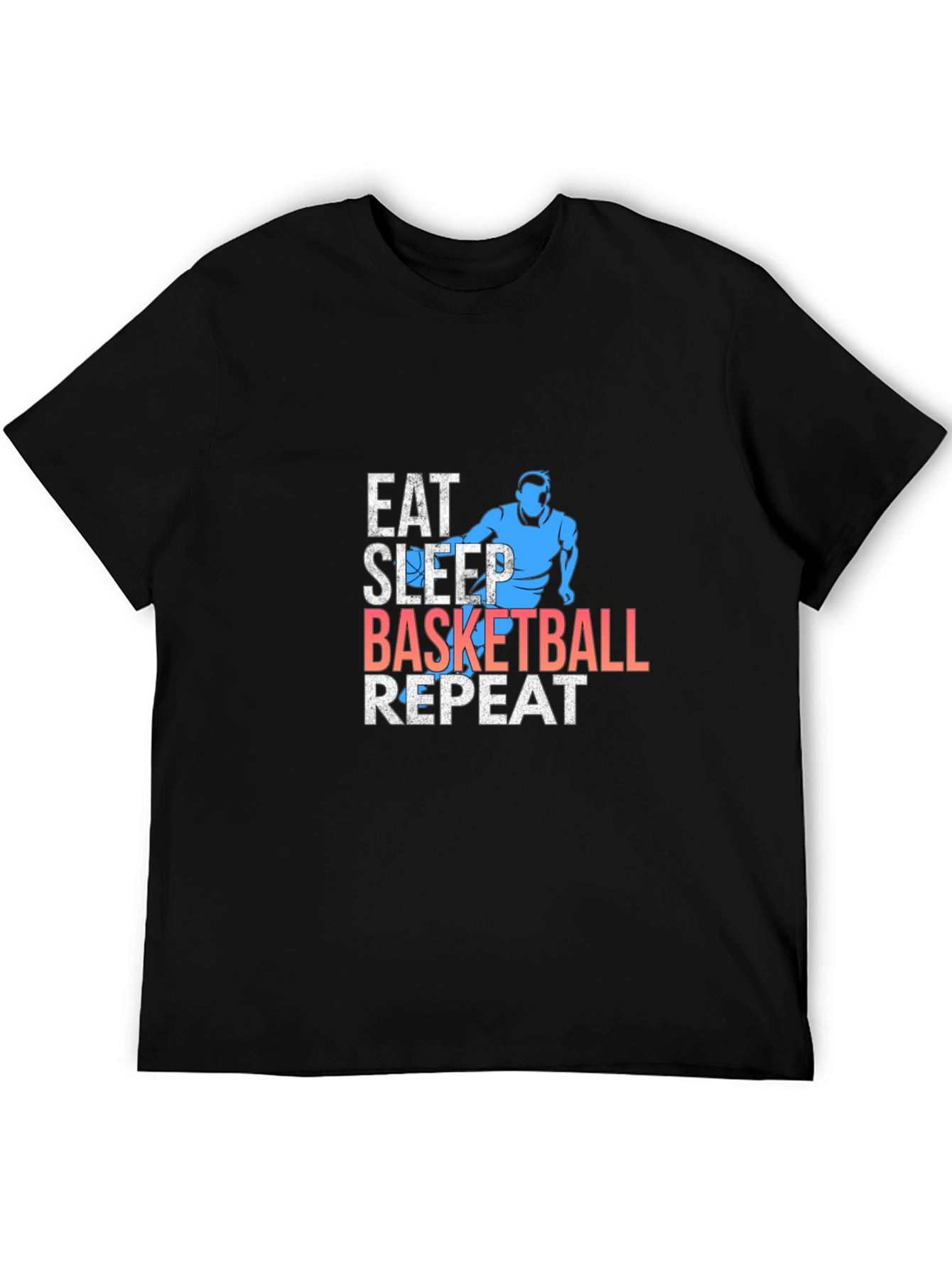 Eat Sleep Basketball Repeat Graphic Tee
