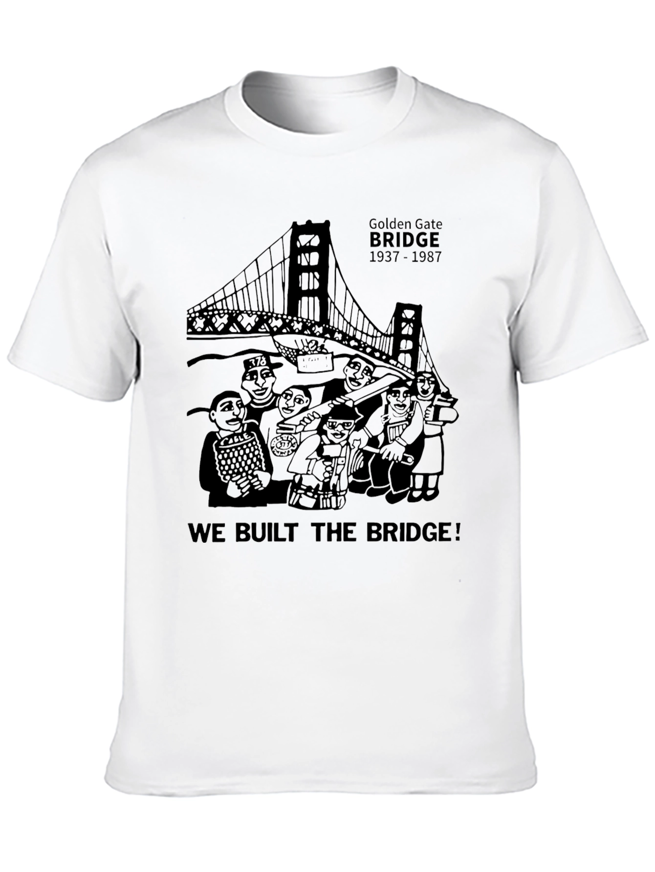 Golden Gate Bridge Crewneck T-Shirt