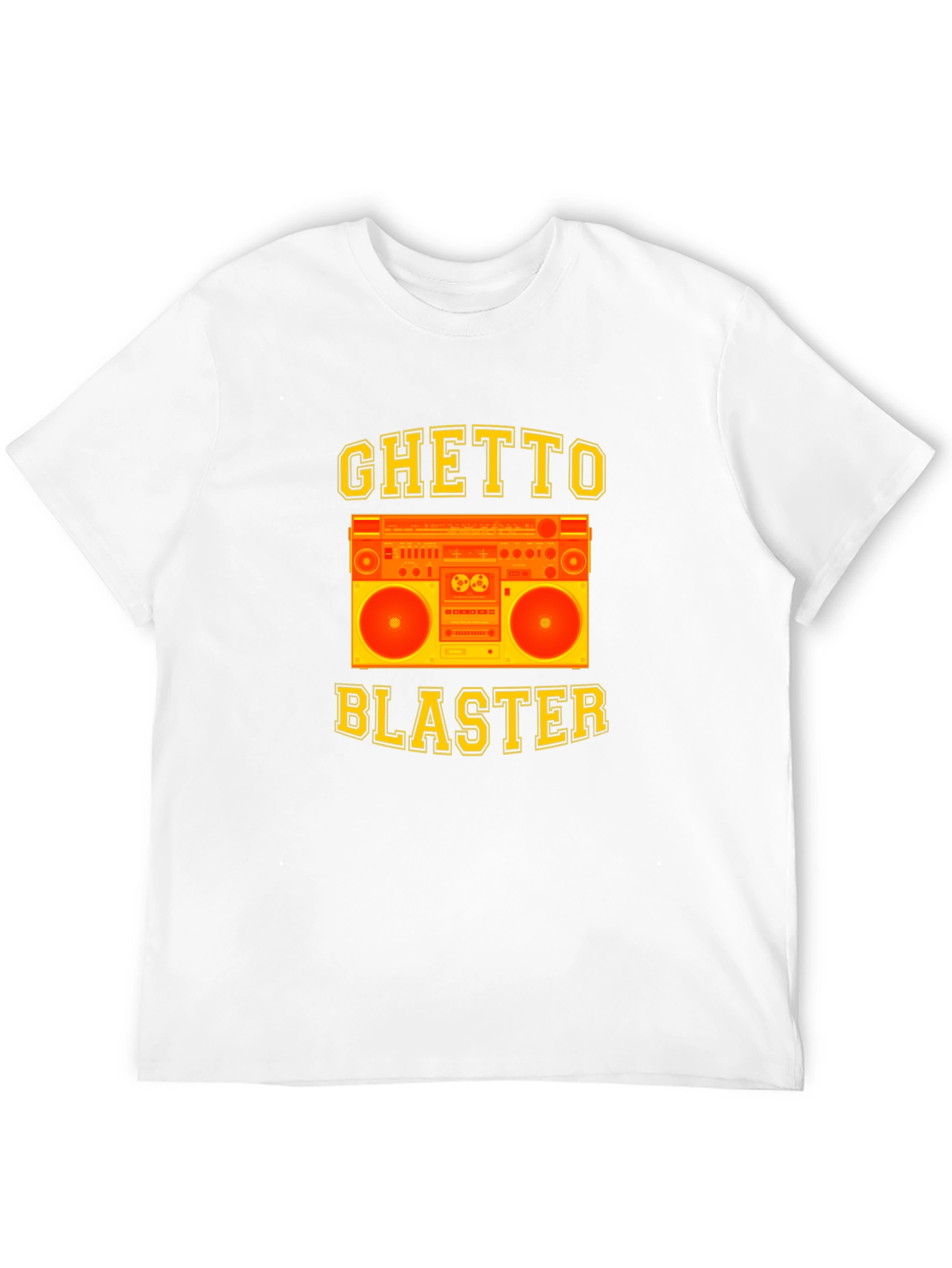 Ghetto Blaster Graphic Tee - Retro Boombox Design