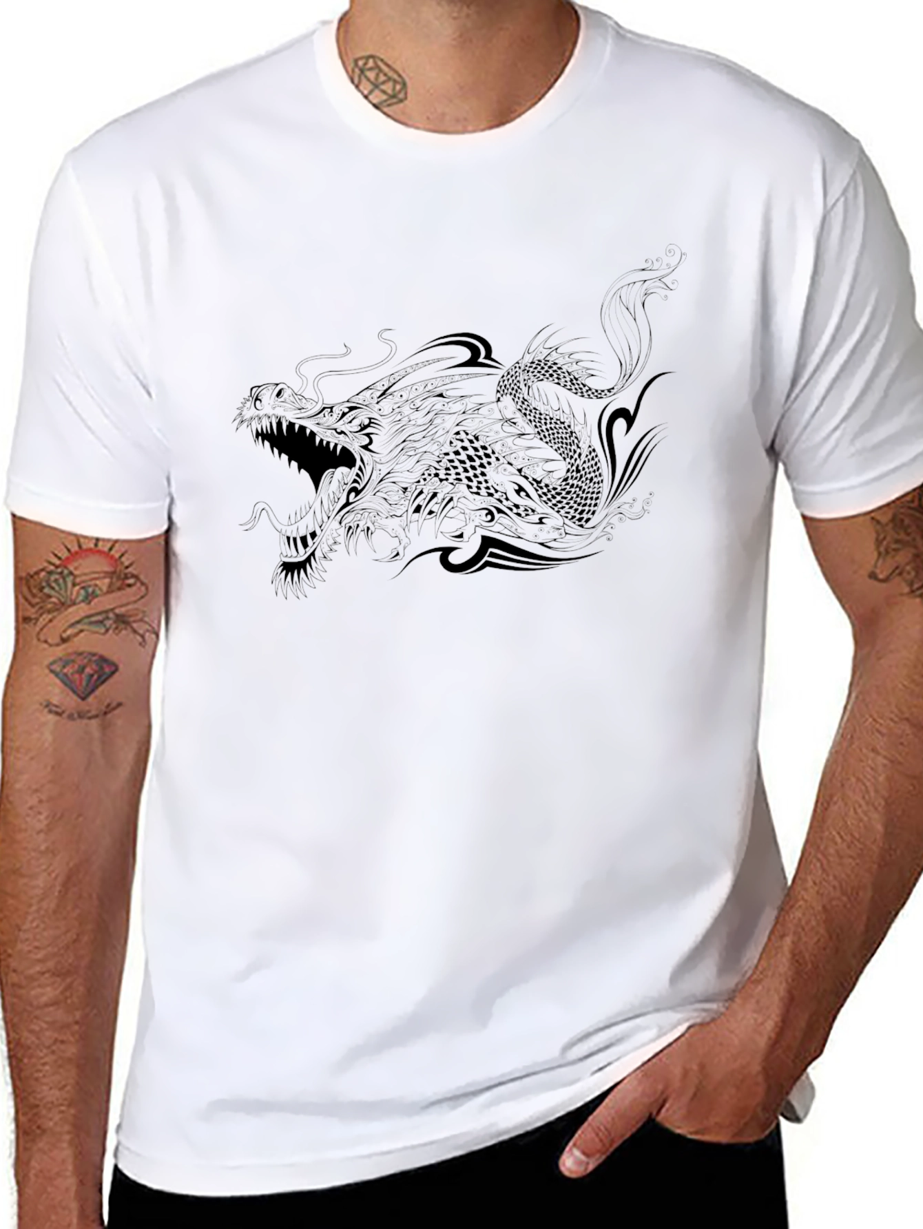 Black Dragon Graphic T-Shirt