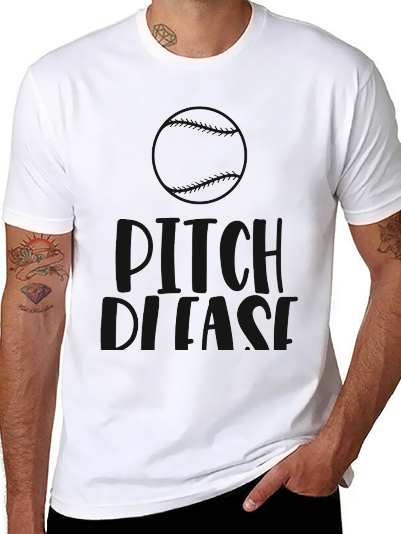 Pitch Please T-Shirt - Funny Baseball Tee